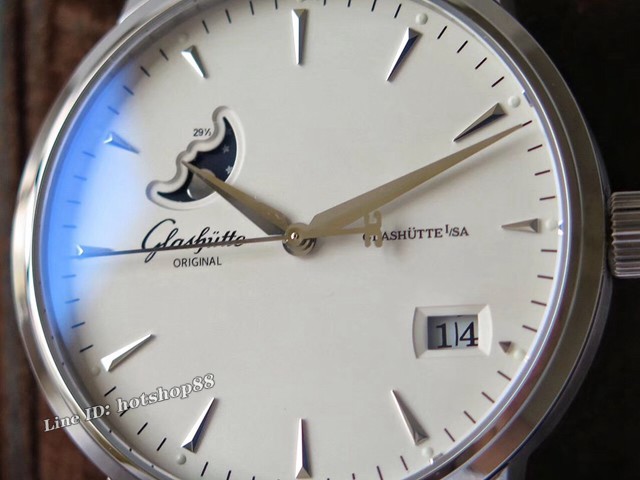 格拉苏蒂原创议员大日历月相腕表 Glashütte Original男士腕表 gjs1742